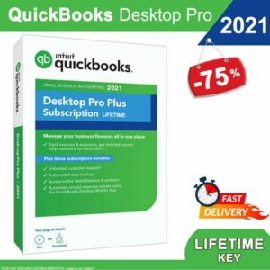 Intuit QuickBooks Desktop Pro Plus 2021 - Full Version - Accounting Software